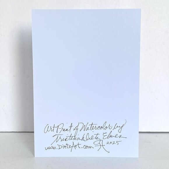 Max Dog Painting Art Print 5x7in Blank Greeting Card and Envelope All Occasion - Picture 3 of 4